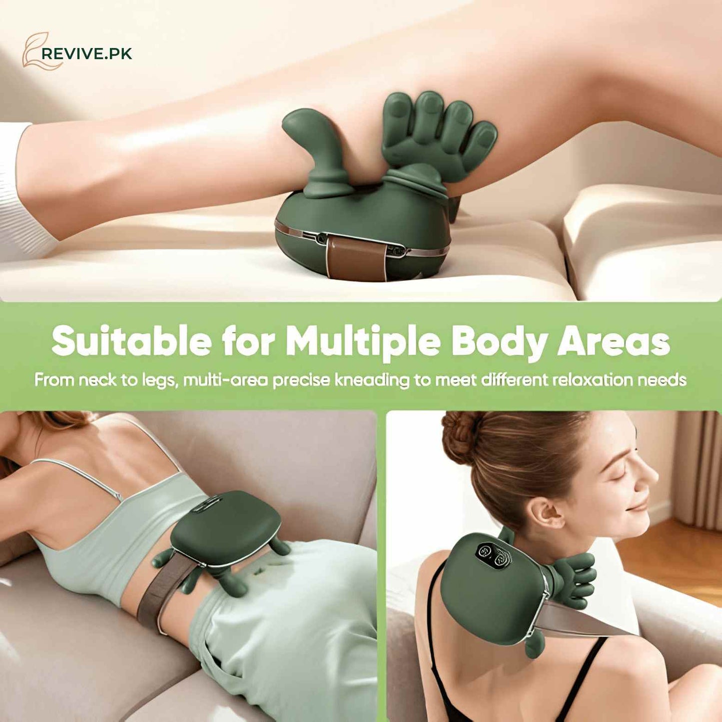 Revive™ 6D Deep-Tissue Smart Neck & Shoulder Massager (Heat Therapy Edition)